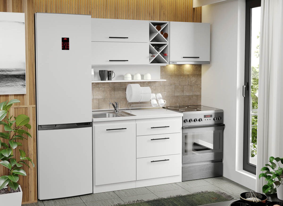 Mobila Bucatarie alba Sofi - 24 - 170 cm
