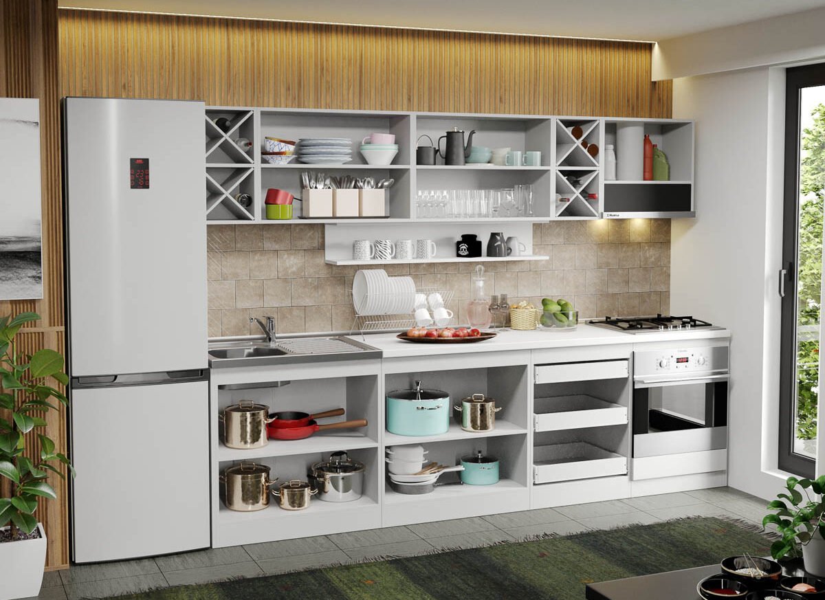 Mobila Bucatarie Sofi - 04 - 280 cm deschis