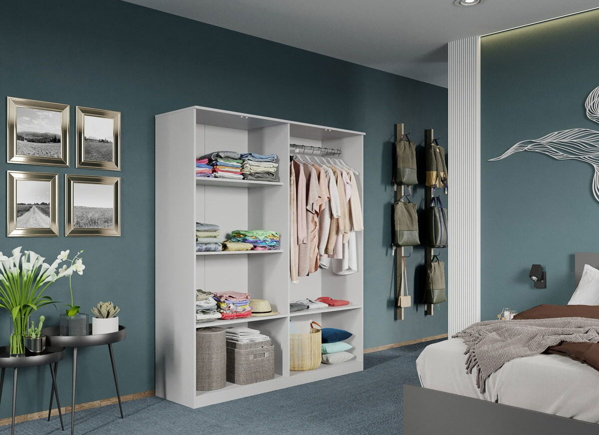 Dulap dormitor Alb 4U - Madrid carcasa