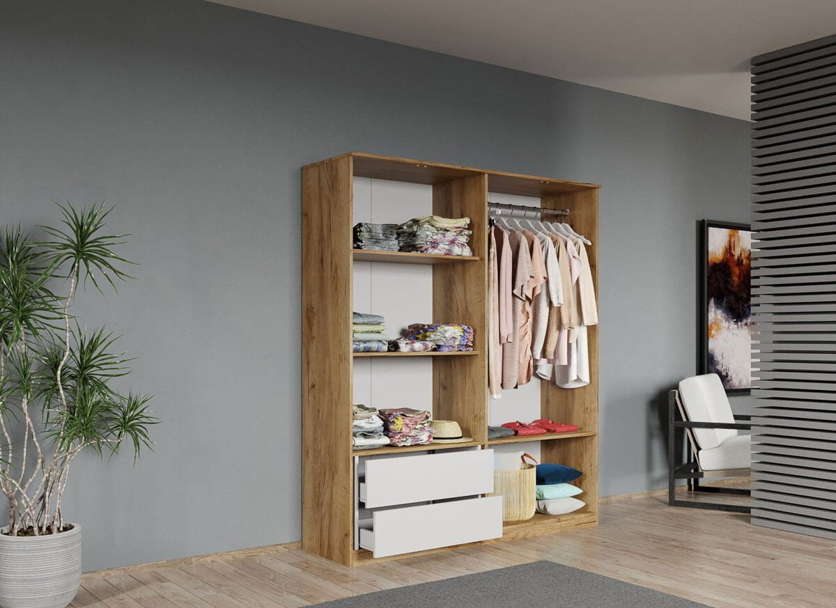 Carcasa dulap 4 usi k003 madrid cu sertare