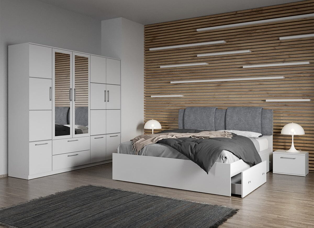 Set dormitor complet Alb - Acapulco - C11