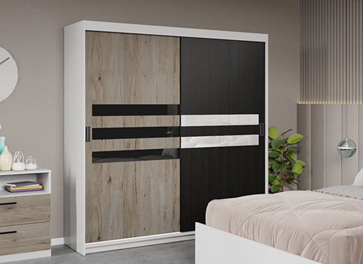 Dressing / Dulap dormitor San Remo+Ferrara 184 - Glass