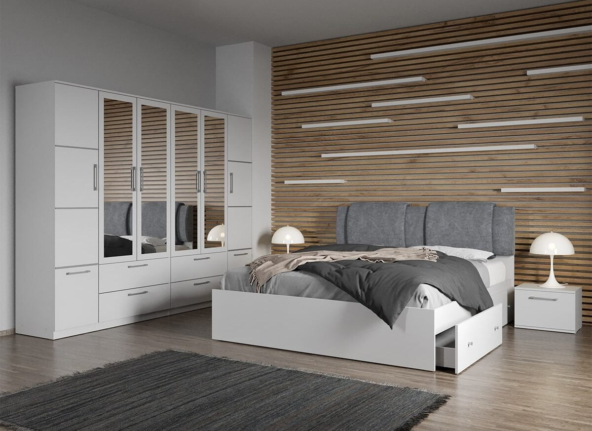 Set dormitor complet Alb - Acapulco - C19