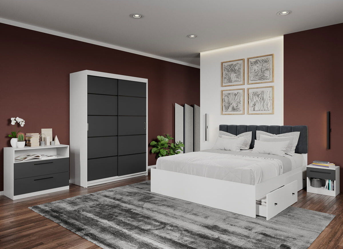 Set dormitor complet Gri - Eclipse - C20