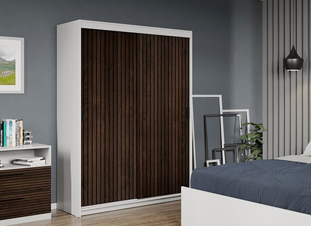 Dressing/Dulap dormitor Stejar Inchis 138 - Line