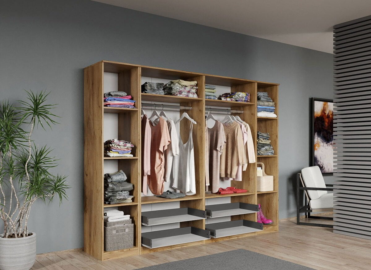 carcasa 6u 1+2+2+1 stejar auriu