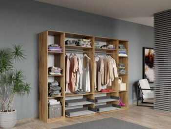 carcasa 6u 1+2+2+1 stejar auriu