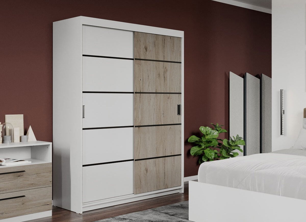 Dressing / Dulap dormitor San Remo+Alb 138 - Elis