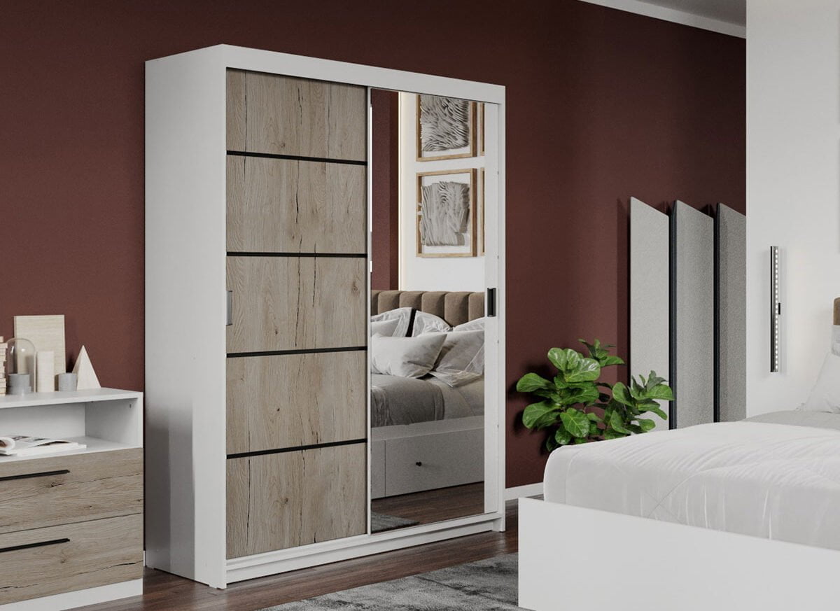 Dressing/Dulap dormitor San Remo+Oglinda 138 - Elis