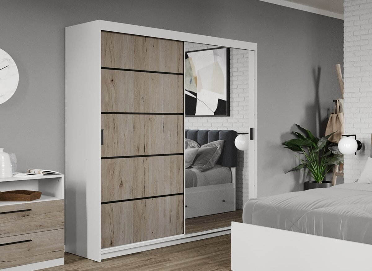 Dressing/Dulap dormitor San Remo+Oglinda 184 - Elis
