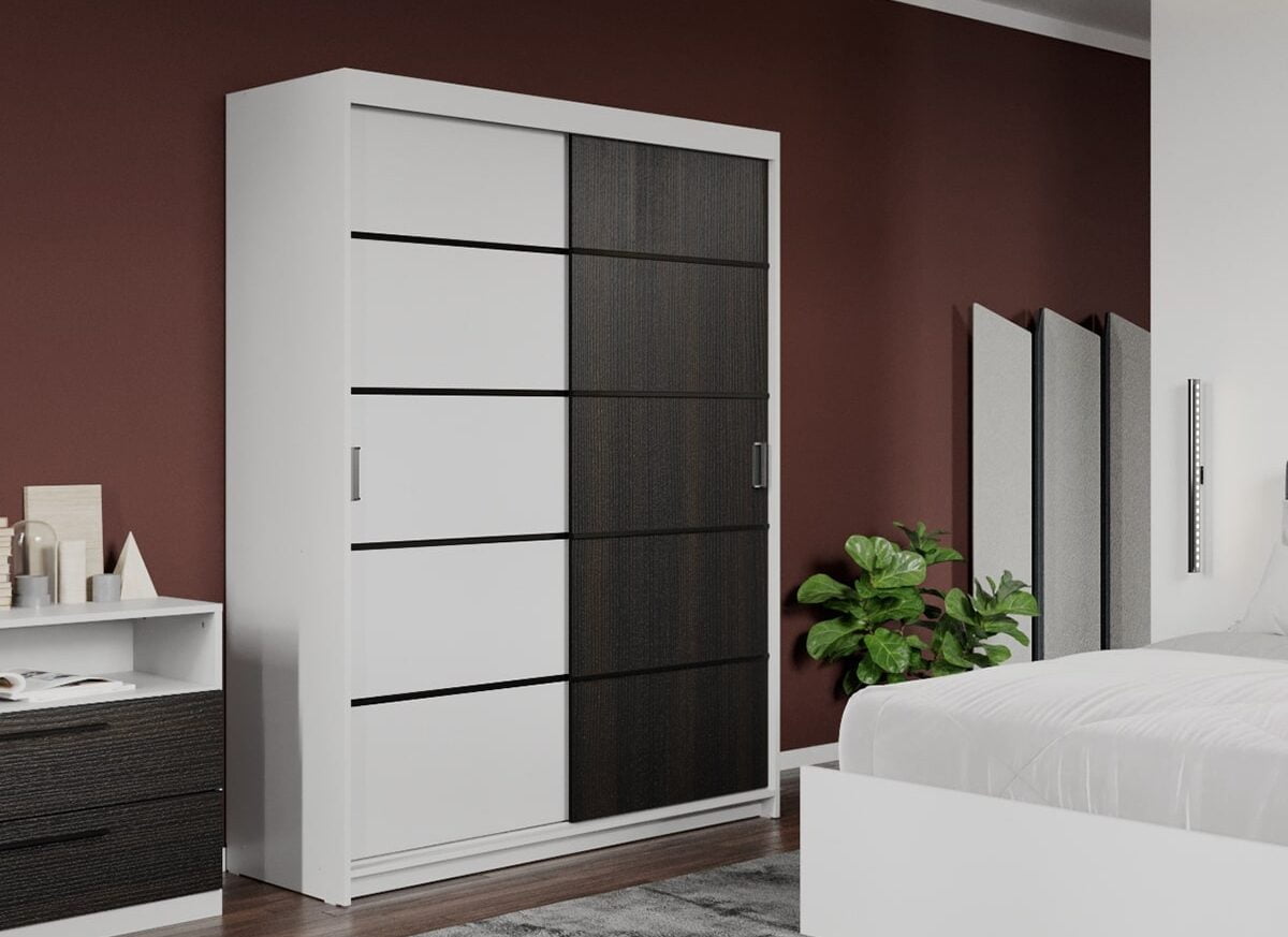 Dressing / Dulap dormitor Ferrara+Alb 138 - Elis