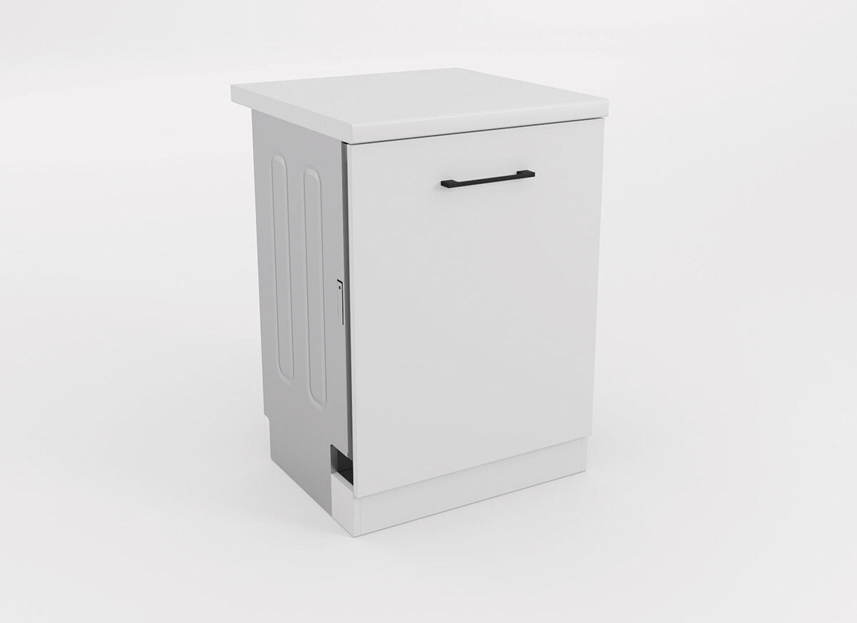 Front masina de spalat vase alb - Bucataria Rita inchis