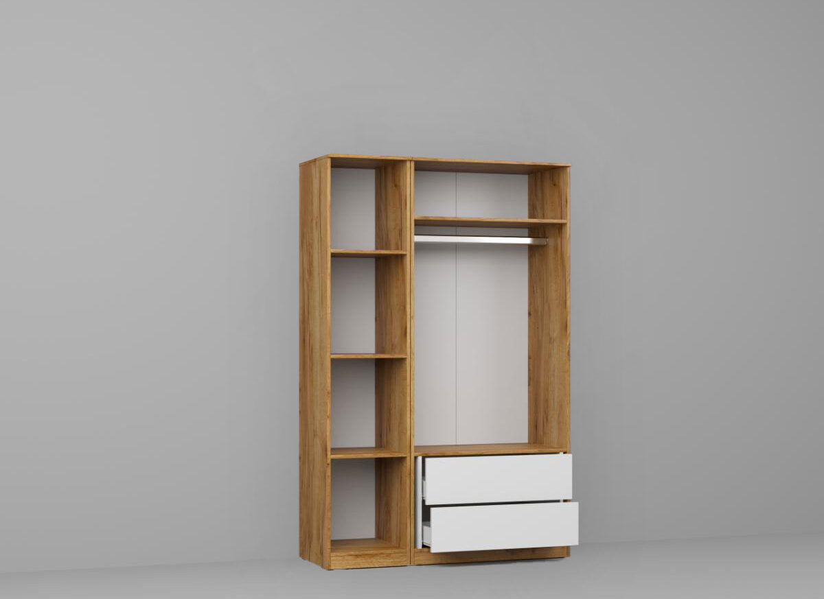 Dressing Dormitor Stejar Auriu 124 cm - C5