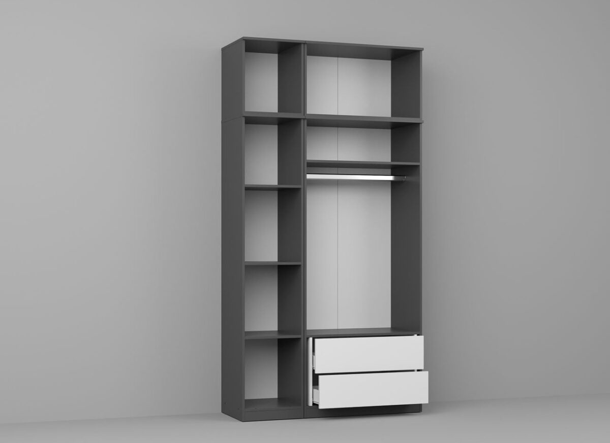 Dressing Dormitor Gri 124 cm - C6