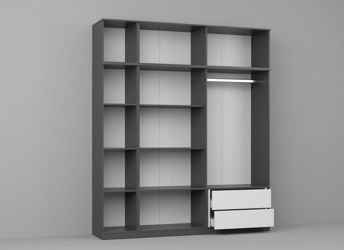 Dressing Dormitor Gri 205,4 cm - C10