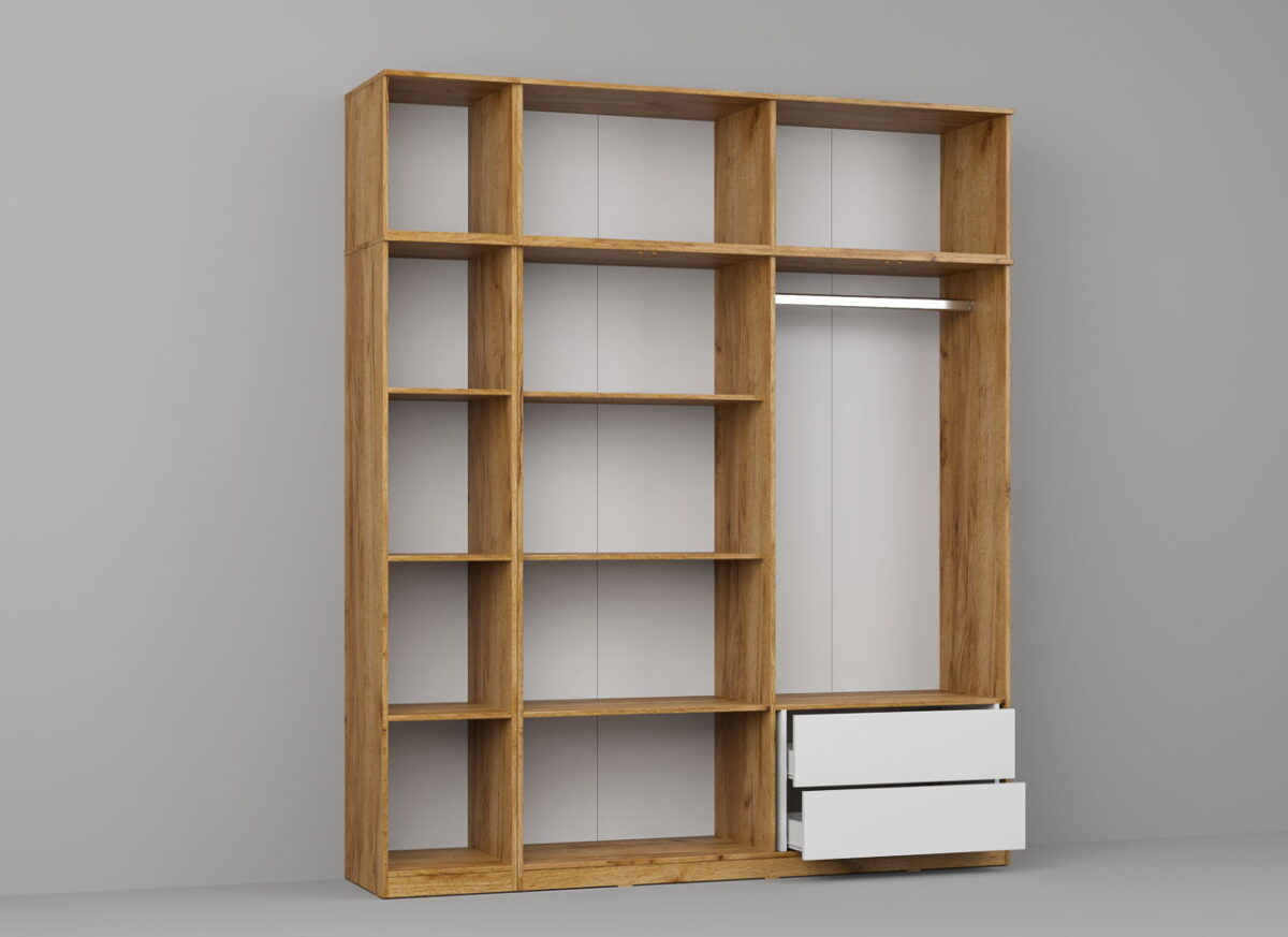 Dressing Dormitor Stejar Auriu 205,4 cm - C10