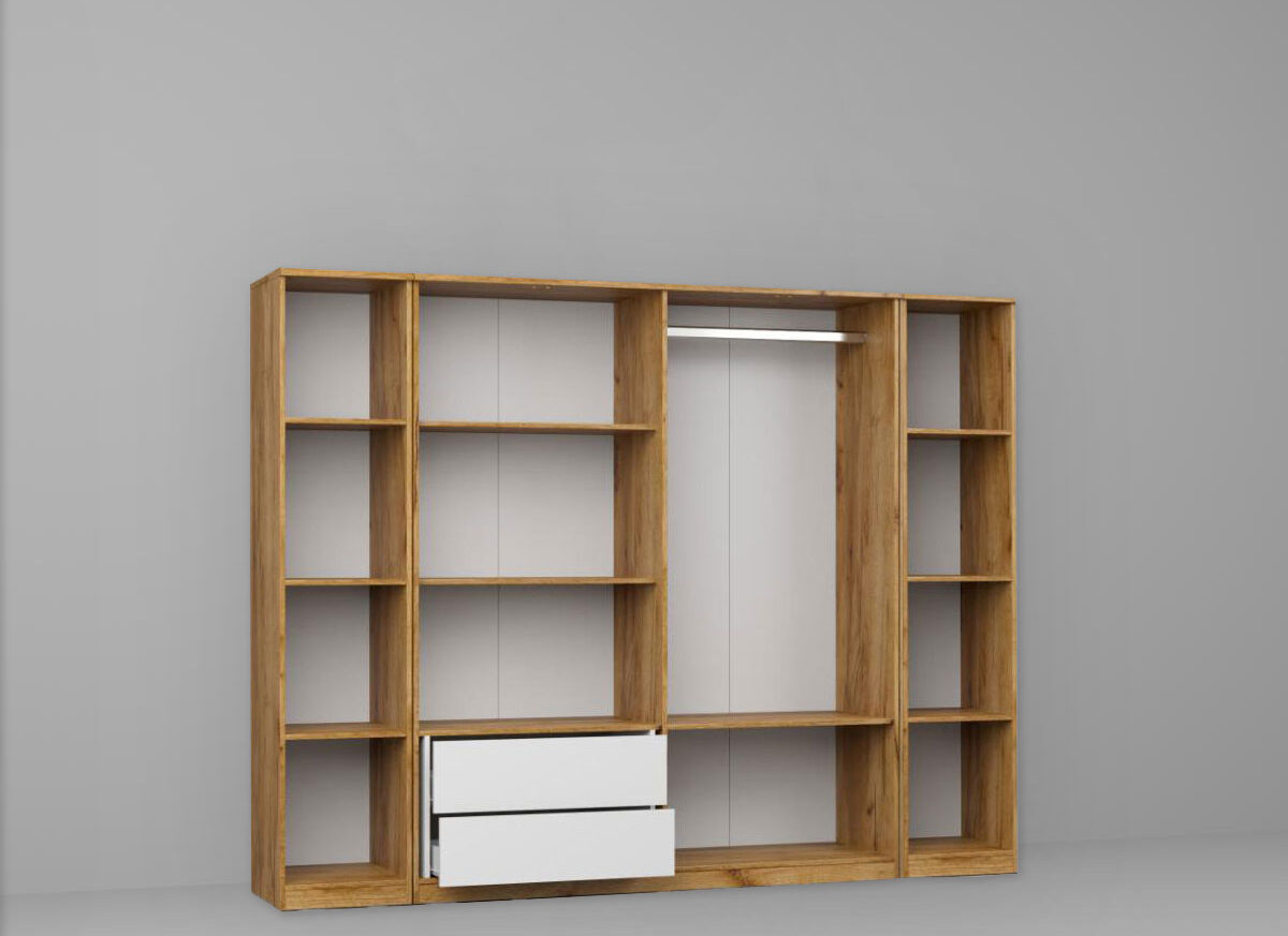 Dressing Dormitor Stejar Auriu 246,4 cm - C11