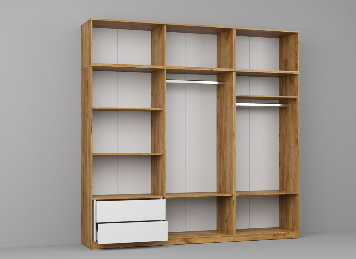 Dressing Dormitor Stejar Auriu 247,4 cm - C14