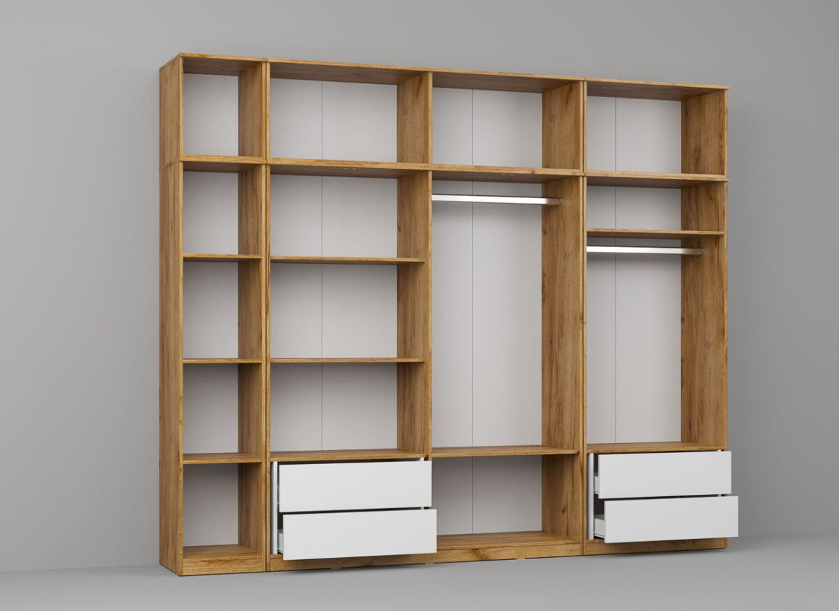 Dressing Dormitor Stejar Auriu 288,4 cm - C16
