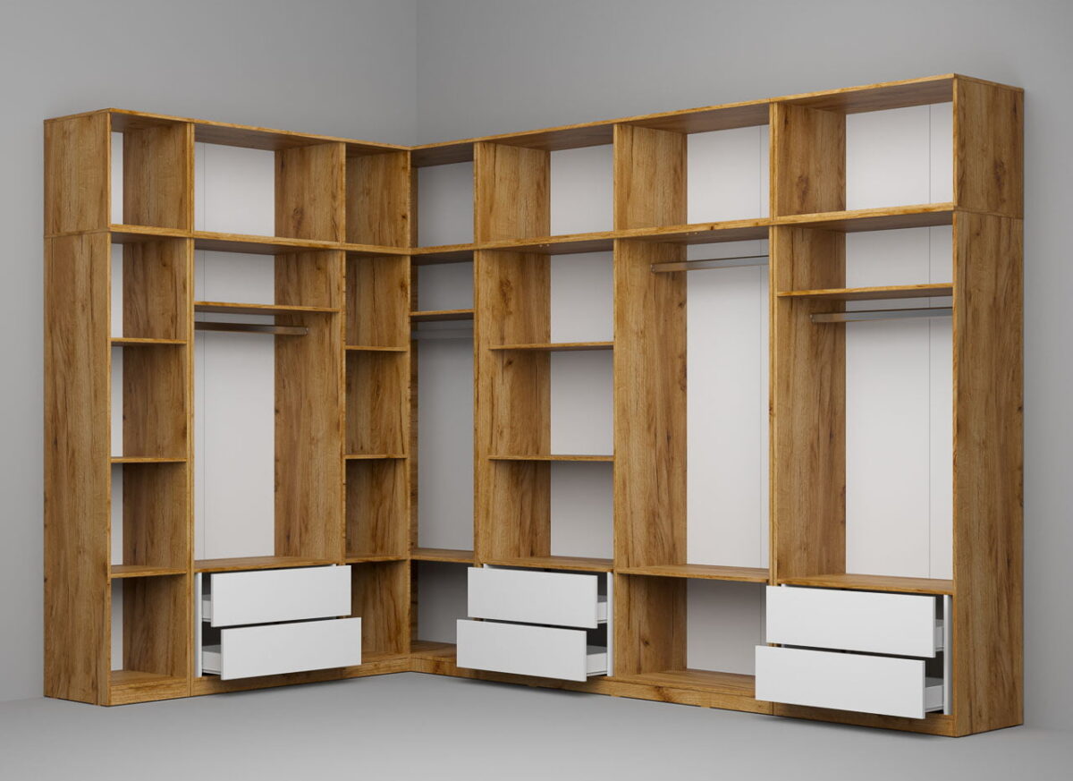 Dressing Dormitor pe colt K03 213/330,4 cm - C32