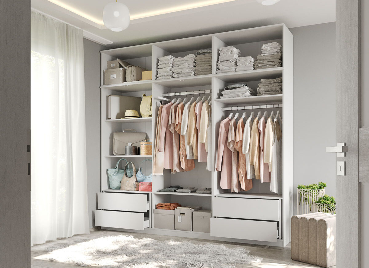 Dressing Dormitor Alb 247,4 cm - C14