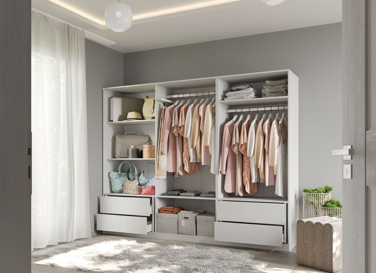 Dressing Dormitor Alb 247,4 cm - C13