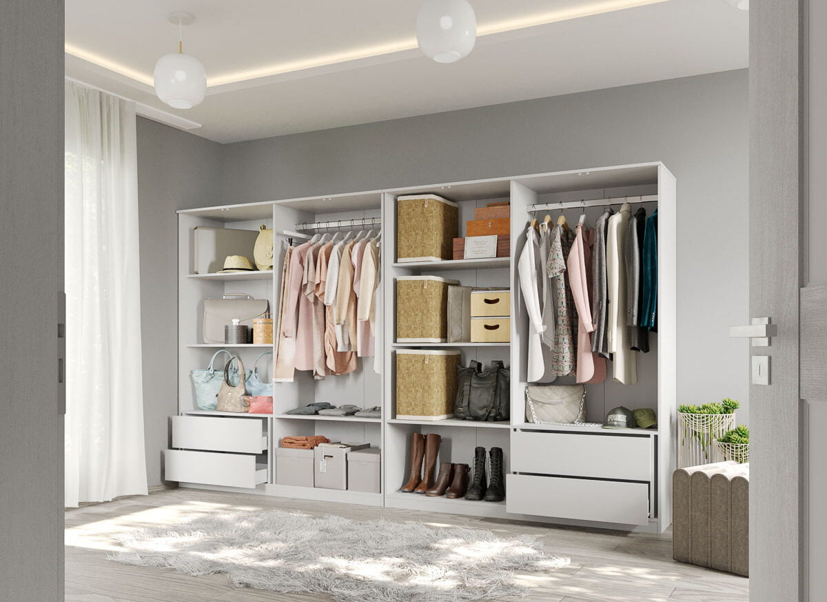 Dressing Dormitor Alb 328,8 cm - C17