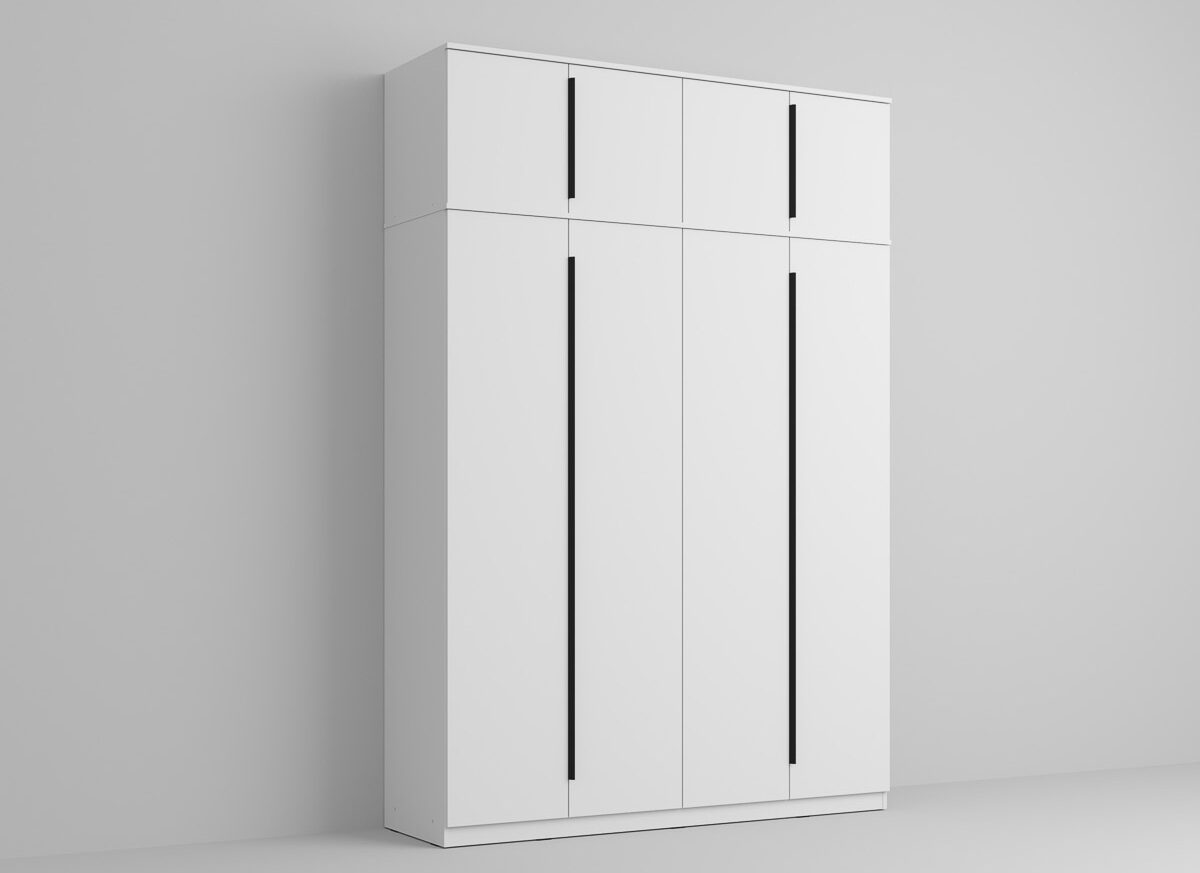Dulap dormitor 4 usi Alb 164 x 240.3 cm - Arkana