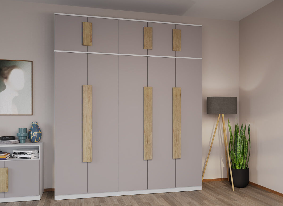 Dulap dormitor 5 usi Casmir 205.4 x 240.3 cm - Aeris
