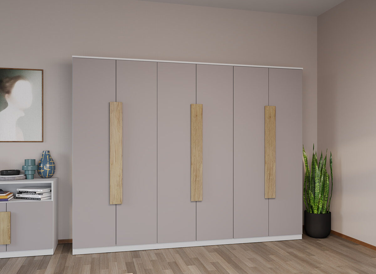 Dulap dormitor 6 usi Casmir 247.4 x 192.5 cm - Aeris