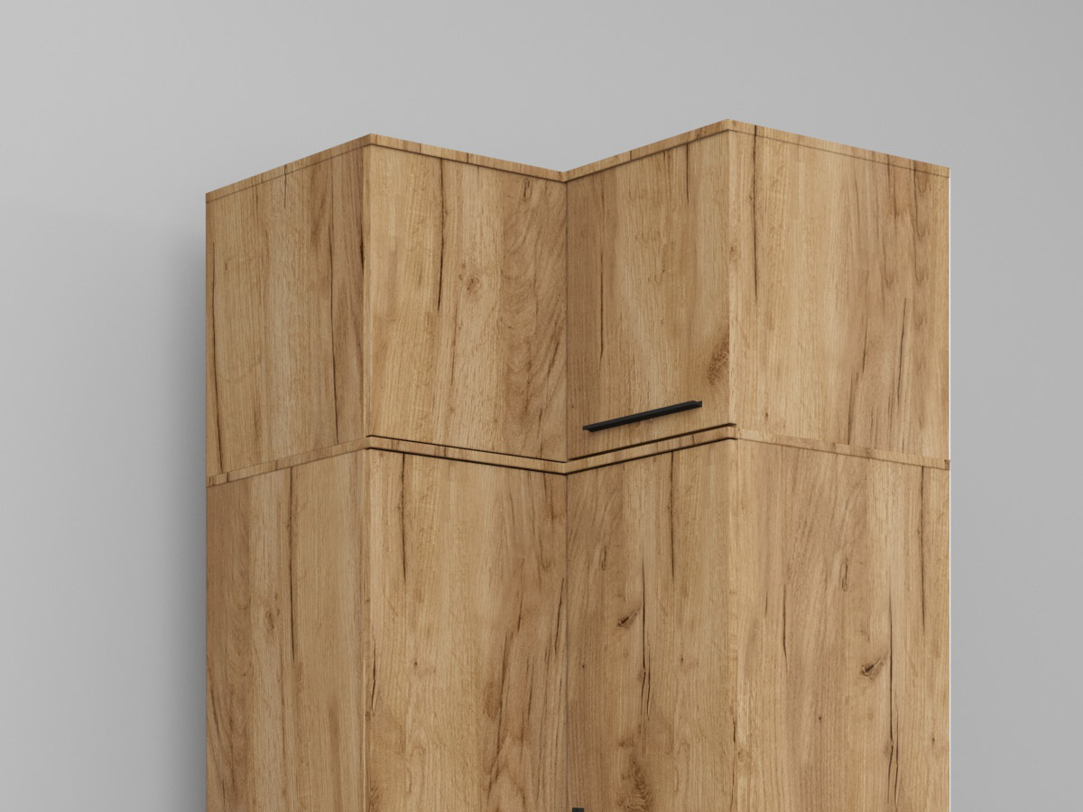 Set noptiere Albe cu usa Flagstaff Oak - Sidney - mobidea